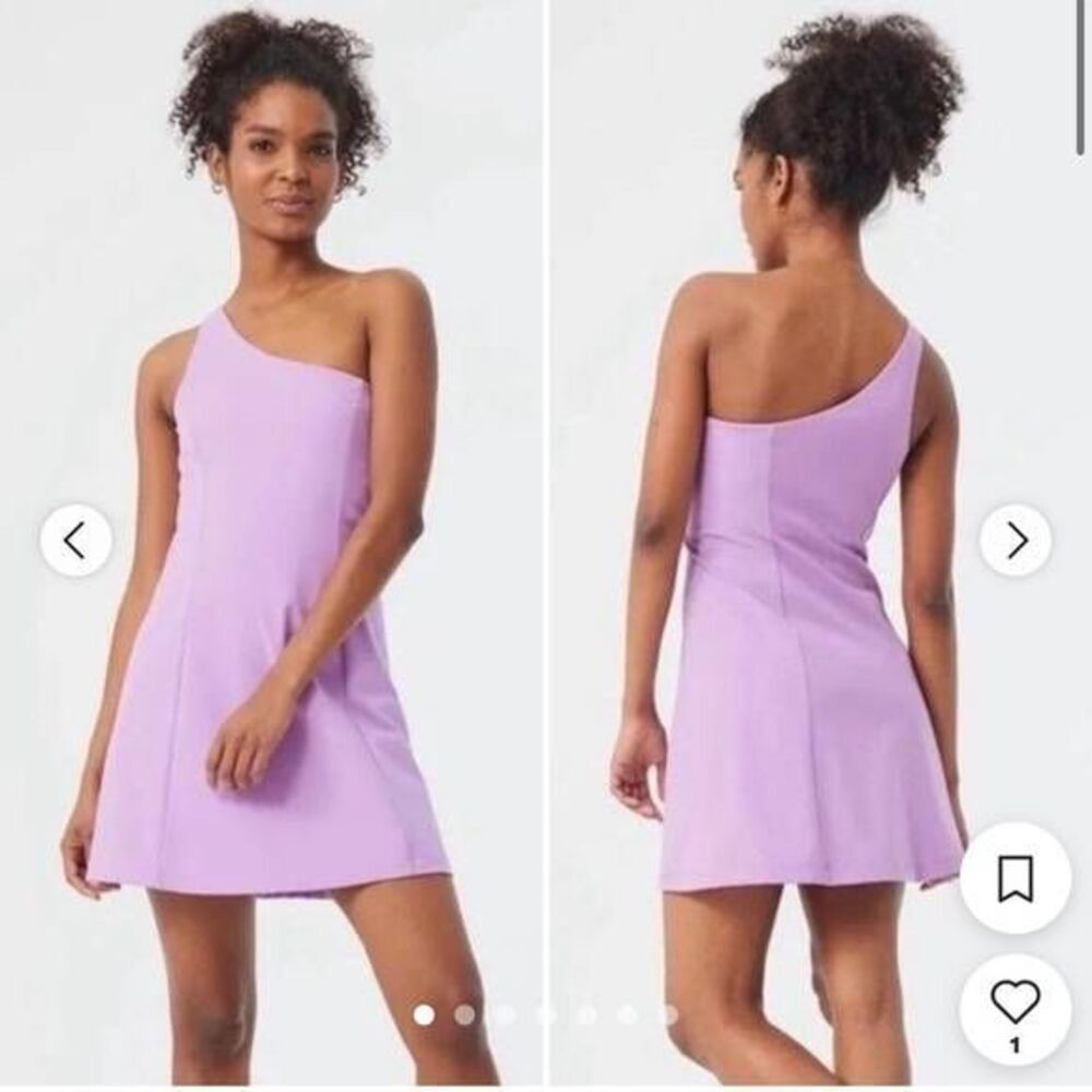 Outdoor Voices Lavendar One-Shoulder Exercise Dress XL